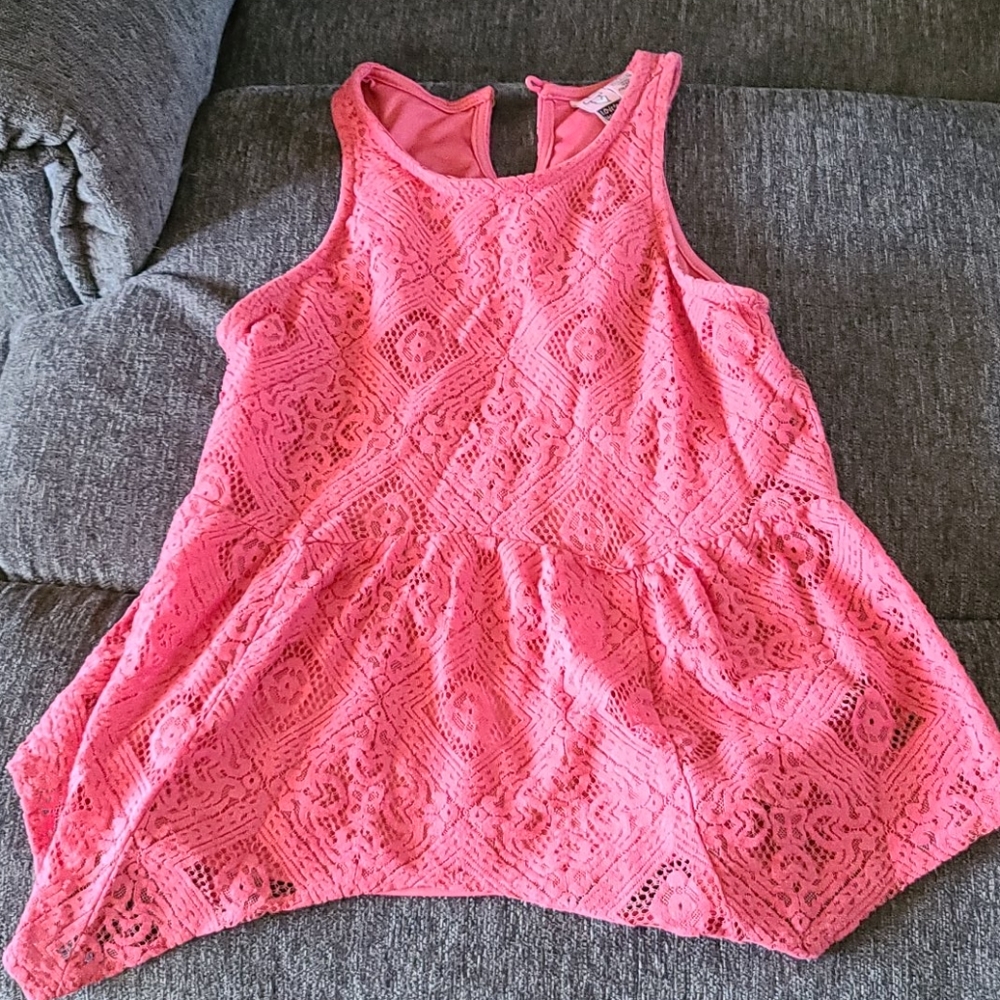 Coral tank top